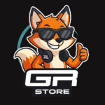 Mascote raposinha da GR STORE, fale conosco pelo WhatsApp